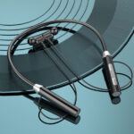 G7 Bluetooth Neckband With Magnetic Headsets- Black Color - Image 3