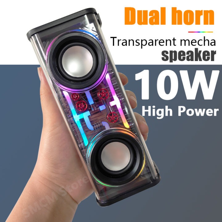 Mecha 10W Transparent Dual Bluetooth Speaker Price in bangladesh