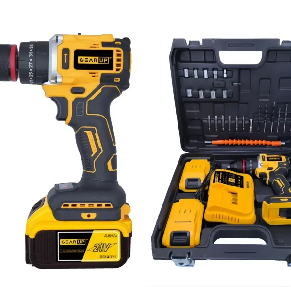 GearUp Cordless Powerful Hand Drill with Brushless Motor (Heavy Duty)