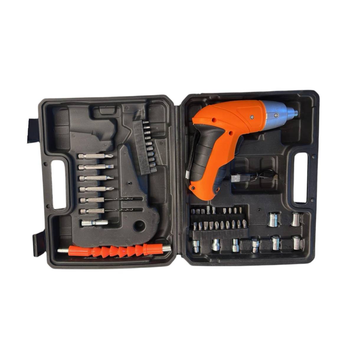 45-piece-cordless-rechargeable-screwdriver-set-wit-1.jpeg 45-Piece Cordless Rechargeable Screwdriver Set with LED Light & Toolkit - Image 1