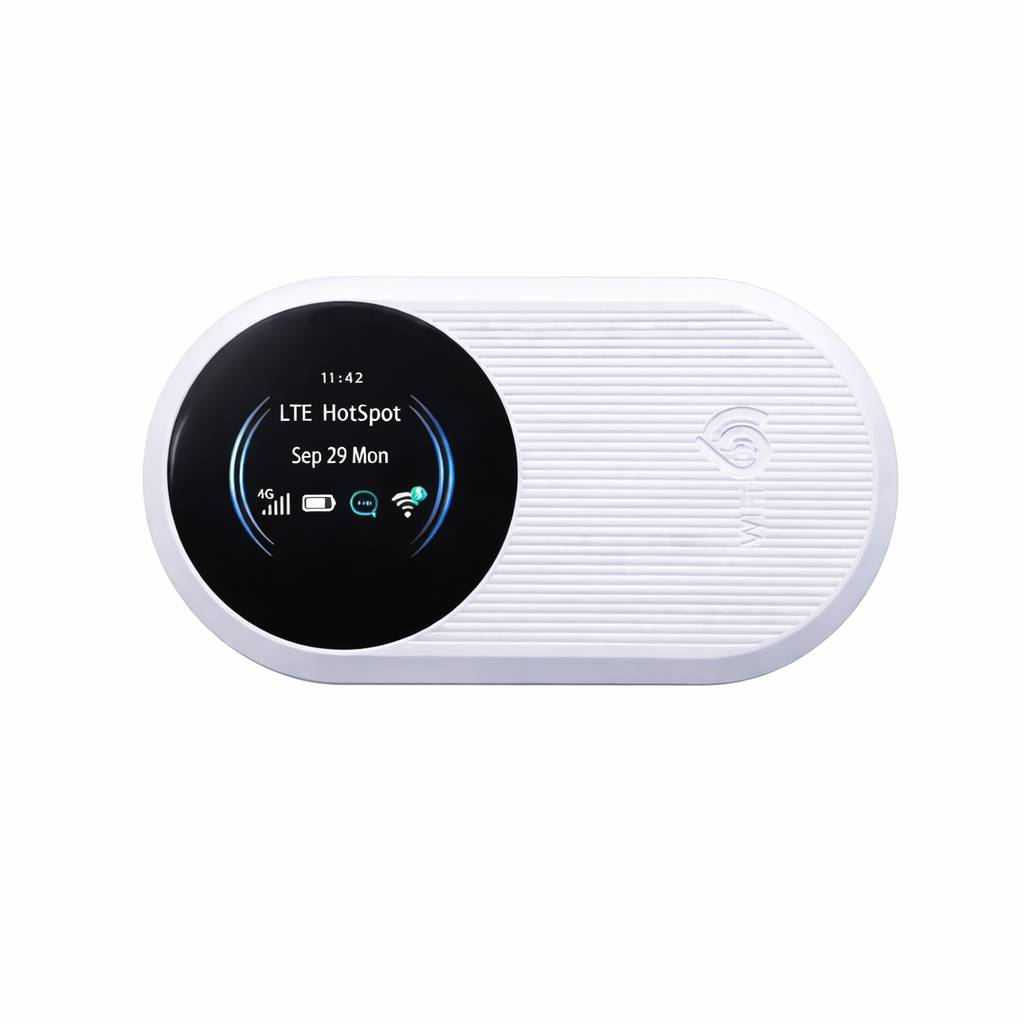 vemo-u10s-pro-4g-lte-wifi-6-pocket-router-with-lcd-1.jpeg Vemo U10S+ Pro 4G LTE WiFi 6 Pocket Router with LCD Display - Image 1